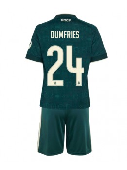 Otroški Nogometna dresi replika Real Madrid Denzel Dumfries #24 Gostujoči 2026-27 Kratek rokav (+ hlače)